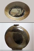 Oval Bowl II / Textured Circular Vessel